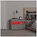 Comodino con Luci LED Grigio Sonoma 60x35x40 cm - Foto miniatura 8