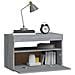 Comodino con Luci LED Grigio Sonoma 60x35x40 cm - Foto miniatura 9