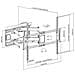 Staffa A Muro Slim Per Tv Led Lcd 60-120'' Nero - Foto miniatura 2