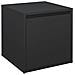 Cassetto Contenitore Nero 40,5x40x40 Cm In Legno Multistrato - Foto miniatura 1
