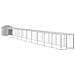 Pollaio Area Corsa Grigio Chiaro 117x1221x123cm Acciaio Zincato - Foto miniatura 2
