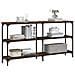 Tavolo Consolle Rovere Fumo 150x29x75 Cm In Legno Multistrato - Foto miniatura 3
