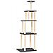 Albero Per Gatti Con Tiragraffi In Sisal Grigio Scuro 183 Cm - Foto miniatura 1