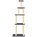 Albero Per Gatti Con Tiragraffi In Sisal Grigio Scuro 183 Cm - Foto miniatura 2