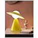 Lampada Da Tavolo Scrivania Comodino Lume Porta Lampadina E27 Lumetto Giallo - Foto miniatura 1