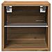 Mobili TV a Parete con Luci LED 2 pz Rovere Artigianale - Foto miniatura 9