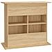 Supporto Acquario 81x36x73cm in Legno Multistrato Rovere Sonoma - Foto miniatura 8