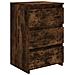 Lusso Casadino -  Comodini Rovere Fumo 2 Pz 40x35x62,5 Cm In Legno Multistrato - Foto miniatura 3