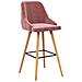 Lusso Casadino -  Sgabelli Da Bar 2 Pz Rosa In Velluto - Foto miniatura 1