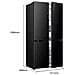 Frigorifero 4 Porte RQ768N4GBE Total No Frost Multi Air Flow Classe E Capacità Netta 486 Litri - Foto miniatura 6