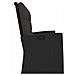Panca da Giardino Reclinabile con Cuscini 173cm Polyrattan Nero - Foto miniatura 4