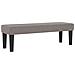 Letto box spring con materasso & panca taupe 120x200 cm in tessuto - Foto miniatura 6