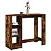 Tavolo Bar con Ripiano Rovere Fumo 124x46x103,5 cm Multistrato - Foto miniatura 2