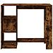Tavolo Bar con Ripiano Rovere Fumo 124x46x103,5 cm Multistrato - Foto miniatura 4