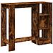 Tavolo Bar con Ripiano Rovere Fumo 124x46x103,5 cm Multistrato - Foto miniatura 6