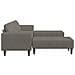 Divano in tessuto Grigio chiaro Tessuto in velluto a coste - Foto miniatura 5