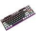 Tastiera Meccanica Cablata A 87 Tasti - Tastiera Da Gioco Rgb Hot-swappable Con Interruttore Blu Black+grey - Foto miniatura 2