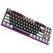 Tastiera Meccanica Cablata A 87 Tasti - Tastiera Da Gioco Rgb Hot-swappable Con Interruttore Blu Black+grey - Foto miniatura 3