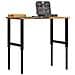 Banco Lavoro Marrone Chiaro 100x60x(71,5-98) cm Legno di Rovere - Foto miniatura 2