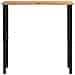 Banco Lavoro Marrone Chiaro 100x60x(71,5-98) cm Legno di Rovere - Foto miniatura 4