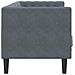 Divano Chesterfield Grigio scuro 194 x 74.5 x 70.5 cm Velluto - Foto miniatura 5