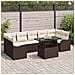Set Divano da Giardino 8 pcs Marrone 100 x 55 x 73 cm - Foto miniatura 2