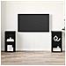 Set mobile TV 2 pcs Rovere nero 72 x 35 x 36.5 cm - Foto miniatura 4