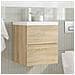 Set Mobili da Bagno 2 pz Rovere Sonoma in Legno Multistrato - Foto miniatura 3