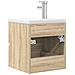 Set Mobili da Bagno 2 pz Rovere Sonoma in Legno Multistrato - Foto miniatura 8