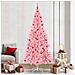 Albero di Natale con 300 LED con supporto Rosa 240 cm PVC - Foto miniatura 2