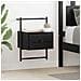 Armadio da Notte con cassetto 2 pcs Rovere Nero 35 x 30 x 51 cm - Foto miniatura 2