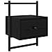 Armadio da Notte con cassetto 2 pcs Rovere Nero 35 x 30 x 51 cm - Foto miniatura 6