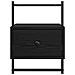 Armadio da Notte con cassetto 2 pcs Rovere Nero 35 x 30 x 51 cm - Foto miniatura 7
