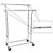 Gruccia appendiabiti su ruote in ferro cromato con ripiano - Foto miniatura 5