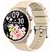 Smartwatch Con Chiamata Bluetooth, Monitoraggio Frequenza Cardiaca E Sonno, Compatibile Con Huawei, Samsung, Apple, Garmin Gold - Foto miniatura 1