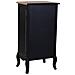 Comò In Legno Laccato Nero Invecchiato Con 5 Cassetti 50x40x98h Cm - Foto miniatura 5
