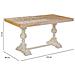 Tavolino Da Ingresso In Legno Marrone 150x80x72h Cm - Foto miniatura 3