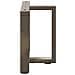 Gambe per Tavolino da Caffè a Forma di T 2 pz Nere 50x25x (42-43) cm Acciaio - Foto miniatura 5