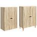 Set di armadi 2 pcs 66 x 34,5 x 90 cm Legno ingegnerizzato - Foto miniatura 3