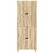 Set di armadi 2 pcs 66 x 34,5 x 90 cm Legno ingegnerizzato - Foto miniatura 4