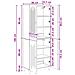 Set di armadi 2 pcs 66 x 34,5 x 90 cm Legno ingegnerizzato - Foto miniatura 8