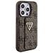 Guess Grip Stand 4g Triangle Strass Cover Per Iphone 15 Pro - Marrone - Foto miniatura 3