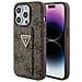 Guess Grip Stand 4g Triangle Strass Cover Per Iphone 15 Pro - Marrone - Foto miniatura 6