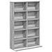 Mobile per CD 2 pz Sonoma grigio 65 x 23,5 x 97,5 cm - Foto miniatura 4