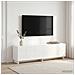 Supporto TV 140 x 34.5 x 40 cm Bianco Lucido - Foto miniatura 2