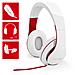 Cuffie Stereo con Microfono per PC Connessione Cavo Bianca e Rossa 1.2 m - Foto miniatura 3