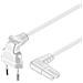 ICOC 02-NC-ANG20W - Cavo Alimentazione C7 a Italiana Angolati 2 m Bianco - Foto miniatura 2