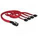 Cable mini SAS 36pin to 4x SATA, Rosso - Foto miniatura 1