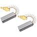 2x Spazzole Al Carbone Per Motore 6,3mm X 11mm X 32mm Per Aspirapolvere, Affettatrice, Ecc. - Foto miniatura 1