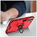 Cover Samsung Galaxy S21 Plus Bi-materiale Anello Supporto Video Rosso - Foto miniatura 3